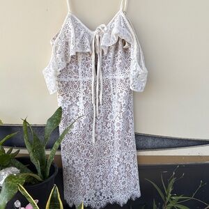 Ovi White Lace Dress